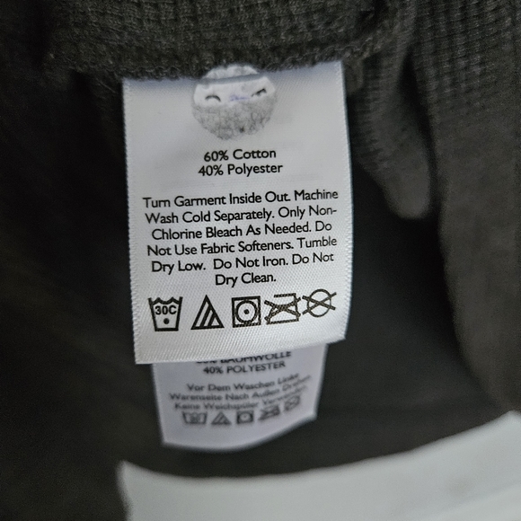 EUC Eddie Bauer Men's Waffle Knit Pullover Hoodie | M - Picture 5 of 6